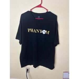 Phantom‎ of the Opera Broadway Musical Graphic T-Shirt Black XXL Mask Gold Logo